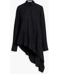 Palmer//Harding - Divide Asymmetric Fil Coupé Cotton Shirt - Lyst