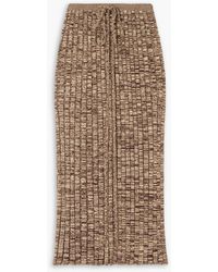 Christopher Esber - Space-dyed Ribbed-knit Midi Skirt - Lyst