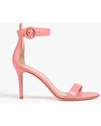 Gianvito Rossi - Portofino 85 Leather Sandals - Lyst