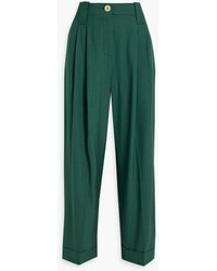 Ganni - Woven Tapered Pants - Lyst