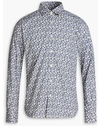 Canali - Floral-print Cotton Shirt - Lyst