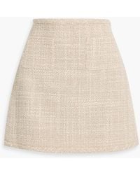 Theory - Cotton-Blend Tweed Mini Skirt - Lyst