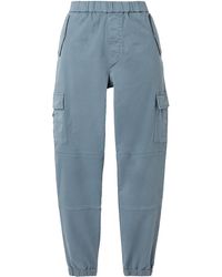 J Brand Eugene Cotton-blend Twill Tapered Trousers - Blue