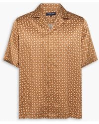 Frescobol Carioca - Printed Silk-Satin Shirt - Lyst