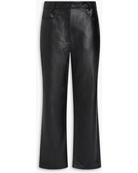 TOTEME - Leather Straight-leg Pants - Lyst