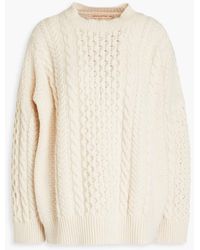 &Daughter - Ina Cable-knit Wool Sweater - Lyst