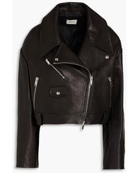 Khaite - Gelman Leather Biker Jacket - Lyst