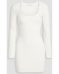 T By Alexander Wang - Minikleid aus frottee-jacquard - Lyst
