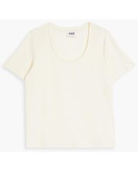 Claudie Pierlot - Tibo Linen-blend Jersey T-shirt - Lyst