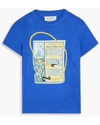 Maison Margiela - T-shirt aus baumwoll-jersey mit print - Lyst