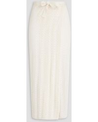 Holzweiler - Crochet-knit Cotton Midi Wrap Skirt - Lyst