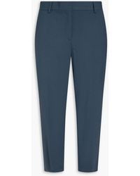 Theory - Treca 2 Cropped Wool-blend Slim-leg Pants - Lyst