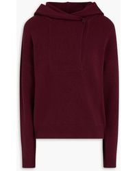 Theory - Wool And Cashmere-blend Hooded Sweater - Lyst