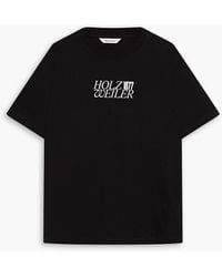 Holzweiler - Logo-print Cotton-jersey T-shirt - Lyst