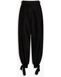 Zimmermann - Wool And Silk-blend Tapered Pants - Lyst