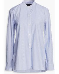 Nili Lotan - Colby Striped Cotton-poplin Shirt - Lyst