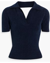 Jacquemus - Bagnu Cutout Cotton-blend Corduroy Polo Shirt - Lyst