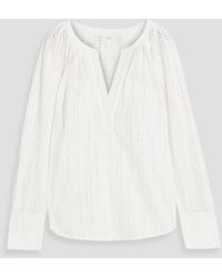A.L.C. - Nomad Pleated Broderie Anglaise Top - Lyst