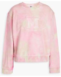 M Missoni - Felpa Acid-wash Embroidered French Cotton-terry Sweatshirt - Lyst