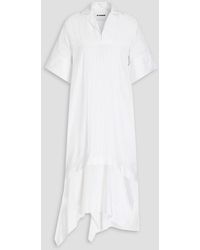 Jil Sander - Pintucked Cotton-poplin Shirt - Lyst