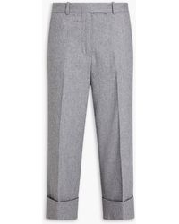 Thom Browne - Hose mit geradem bein aus twill aus einer woll-kaschmirmischung - Lyst