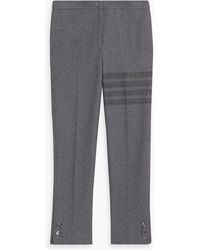 Thom Browne - Striped Cotton-twill Slim-leg Pants - Lyst