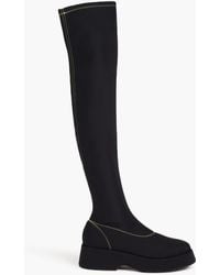 Ganni - Scuba Platform Thigh Boots - Lyst