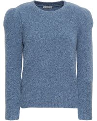 Co. Cashmere-blend Bouclé Jumper Light Blue