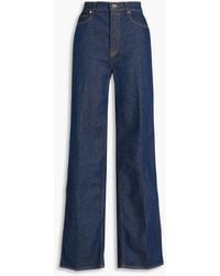 Zimmermann - High-rise Wide-leg Jeans - Lyst