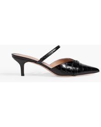 Malone Souliers - Frankie Croc-Effect Leather Mules - Lyst