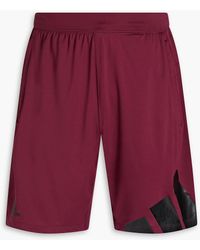 adidas Originals Shorts aus stretch-jersey mit logoprint - Rot