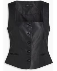 Rag & Bone - Mariana Leather Vest - Lyst