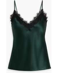 Veronica Beard - Ciarlo Lace-Trimmed Silk-Blend Satin Camisole - Lyst