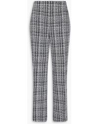 Carolina Herrera - Hose mit geradem bein aus tweed aus einer baumwollmischung - Lyst