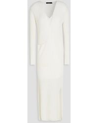 Lisa Yang - Willow Ribbed Cashmere Midi Dress - Lyst