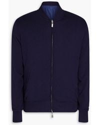 Canali - Reversible Cotton Track Jacket - Lyst