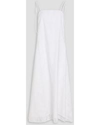 Tory Burch - Broderie Anglaise Cotton Midi Dress - Lyst