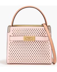 Tory Burch - Lee Laser-cut Leather Tote - Lyst