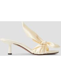 Neous - Diana Bow-Detailed Satin Sandals - Lyst
