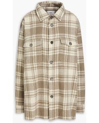 Ami Paris - Checked Wool-Felt Shirt Jacket - Lyst