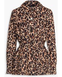 Racil - Jacke aus einer baumwollmischung mit leopardenprint - Lyst