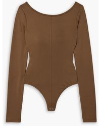 Agolde - Paulette Open-Back Stretch-Jersey Bodysuit - Lyst
