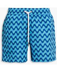Frescobol Carioca - Mid-length Printed Swim Shorts - Lyst