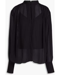 Rag & Bone - Hannah Gathered Georgette Blouse - Lyst