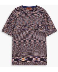 Missoni - T-shirt aus baumwoll-jersey in space-dye-optik - Lyst