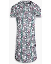 Isabel Marant - Minikleid "sibara" aus baumwoll-jersey mit paisley-print - Lyst