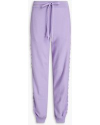 Versace - Wool And Cashmere-blend Track Pants - Lyst