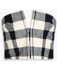 Mara Hoffman - Layne trägerloses cropped oberteil aus baumwollflanell mit karomuster - Lyst