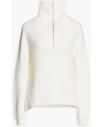 Joie - Ribbed Wool Half-zip Sweater - Lyst
