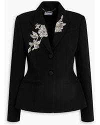 Erdem - Crystal-Embellished Wool-Crepe Blazer - Lyst